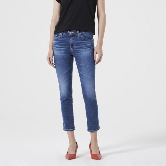 AG Adriano Goldschmied AG-ED The Prima Crop Women’s Size 27 R Mid Rise Denim - Picture 1 of 14